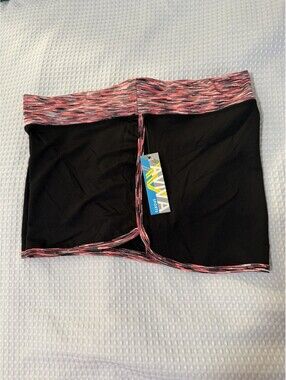 🩷 AVIVA Black Pink / Coral  Workout Fitness Shorts New With Tag XL Extra Large